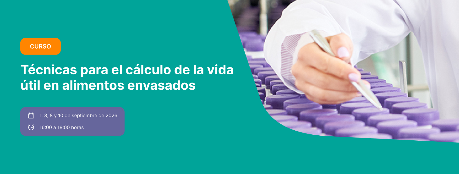 Técnicas para el cálculo de la vida útil en alimentos envasados