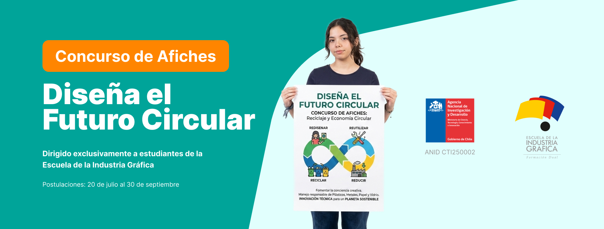Laben Chile lanza concurso de afiches "Diseña el Futuro Circular" para la Escuela de la Industria Gráfica