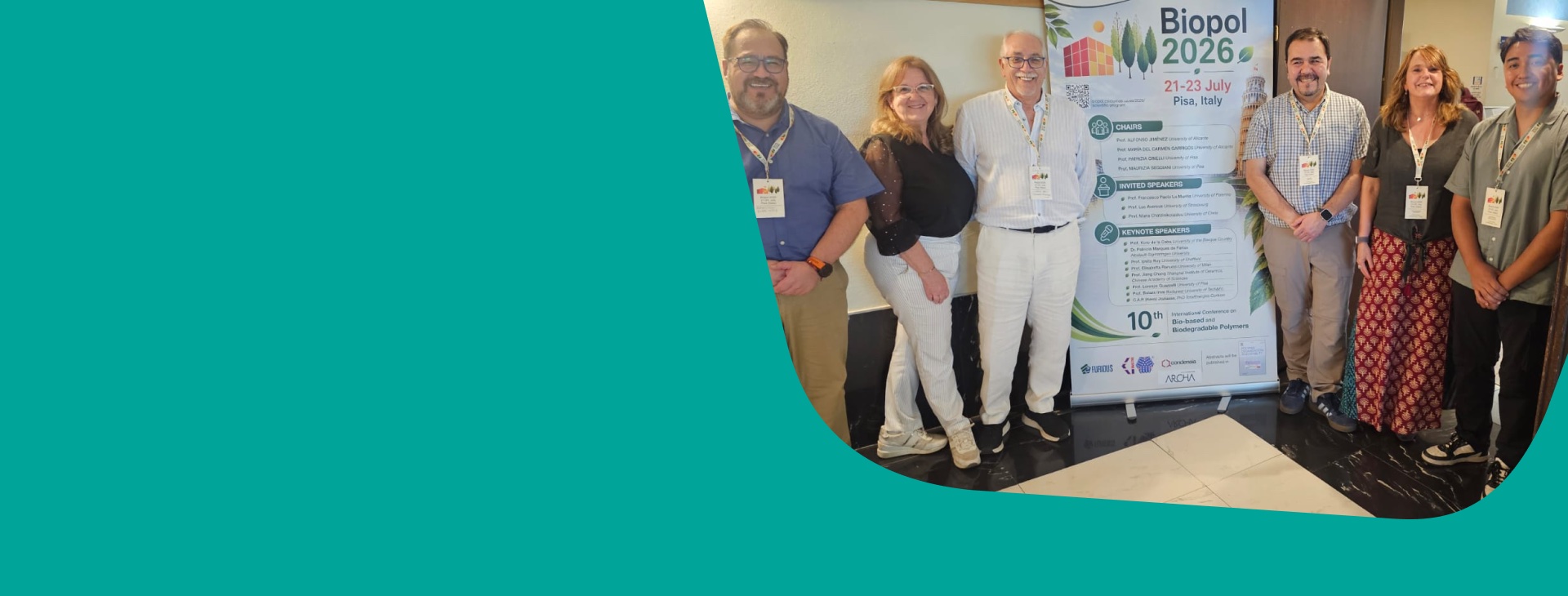 Laben presenta avances en envases biodegradables en congreso realizado en Pisa